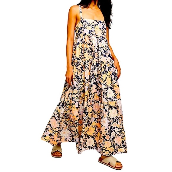 Free people XS floral print boho dress - Picture 2 of 6